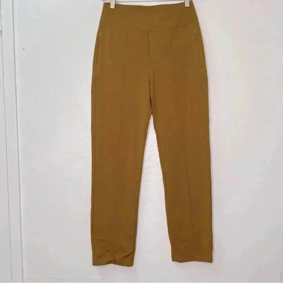 Athleta Eastbound Straight Pant Brass Yellow Sz‎ 6 - Picture 3 of 14